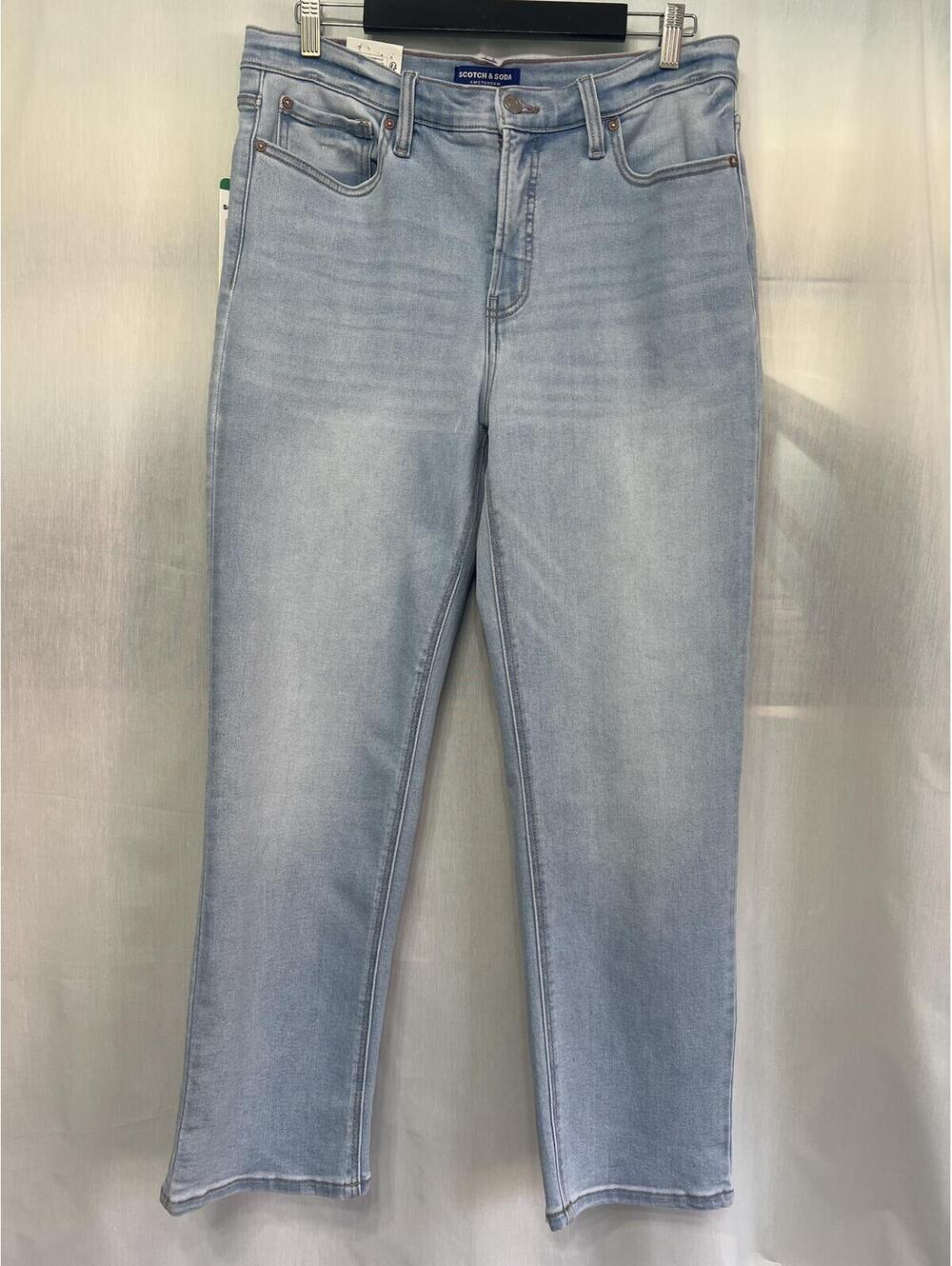 NWT Scotch & Soda Light Wash Straight Leg Jeans Women's Size 12